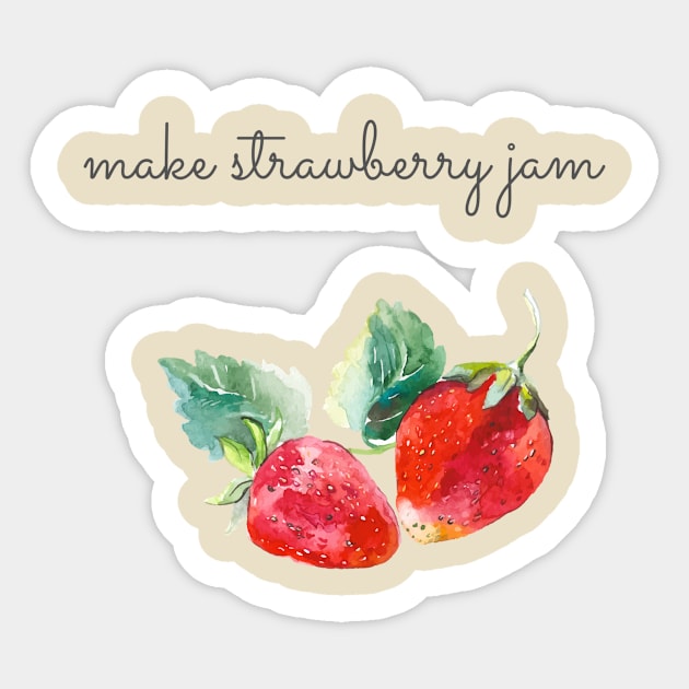 Stawberry lover jam Sticker by Outfity